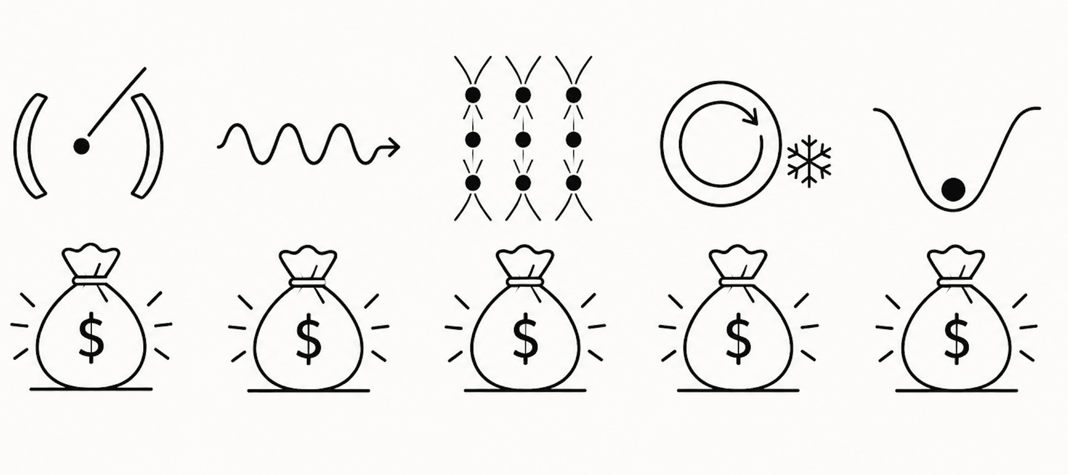 five very different approaches to quantum computing