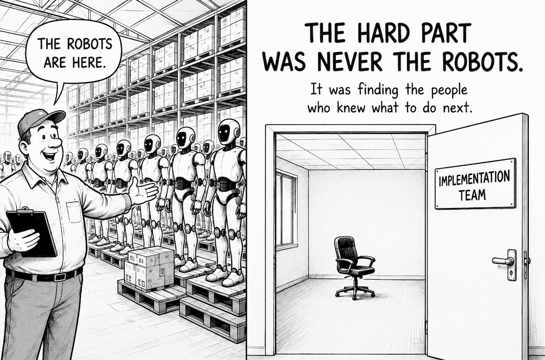 ERP. CRM. AI. Now robotics.