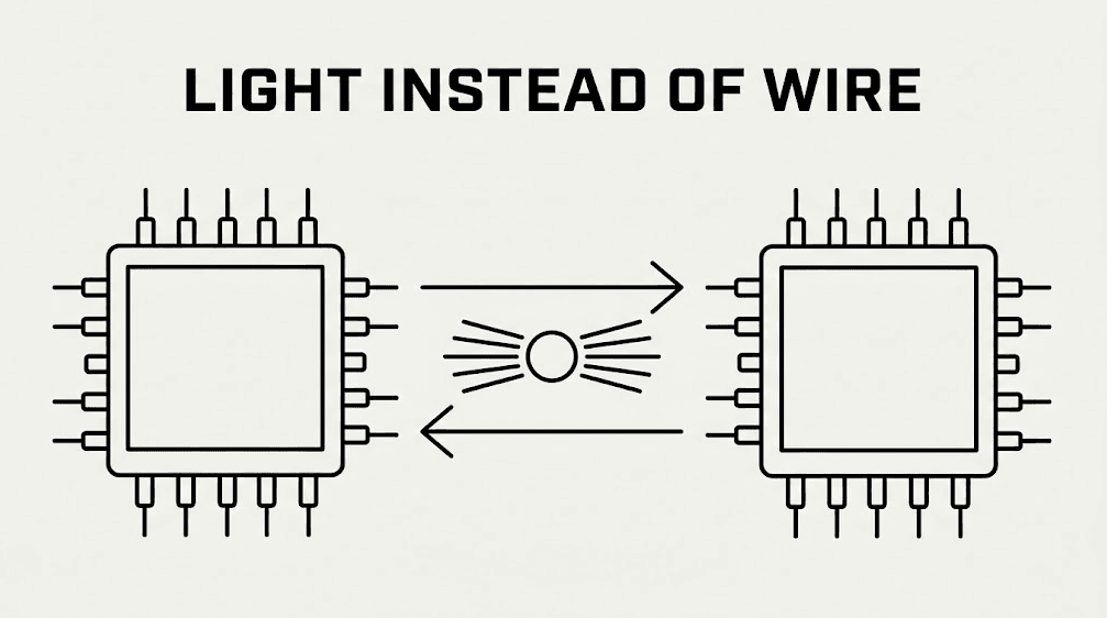 Light instead of wire